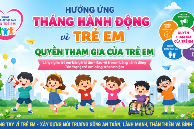 Hưởng ứng Tháng hành động vì trẻ em và quyền tham gia của trẻ em