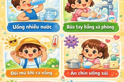 TUYÊN TRUYỀN PHÒNG CHỐNG DỊCH BỆNH MÙA NÓNG CHO TRẺ MẦM NON