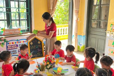 Vui tết trung thu các bé lớp mẫu giáo C3, C4, D4, D5