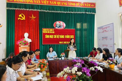 SINH HOẠT CHI BỘ THƯỜNG KỲ THÁNG 9/2025